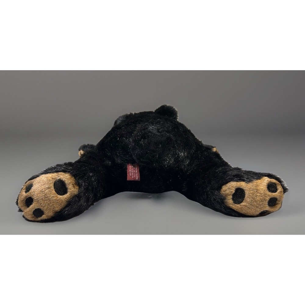 New The Bearington Collection‎ Black Bear Cub Weighted Sits Plush Stuffed Animal - Picture 8 of 12
